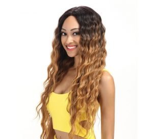 Highlighted Curly Synthetic Rose Net wigs
