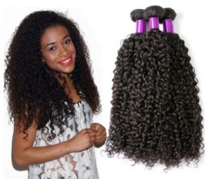 Brazilian Virgin Human Hair Kinky Curly Weaves