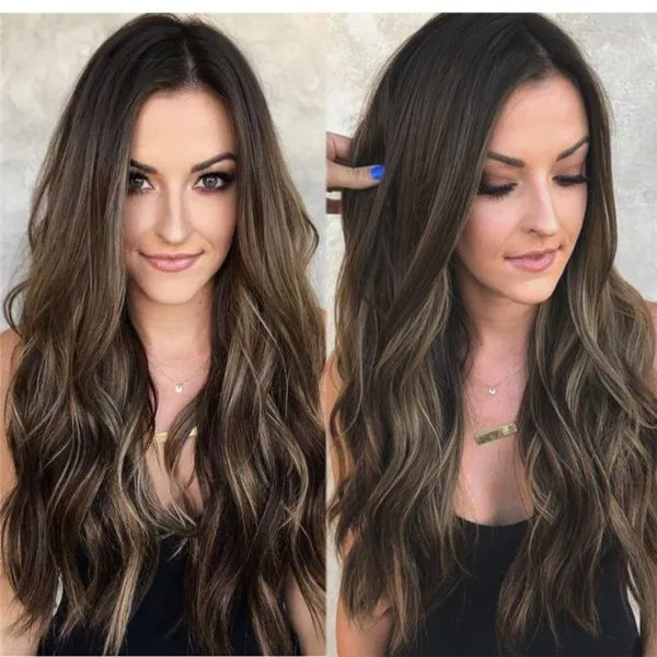 Long Ombre Curly Wig