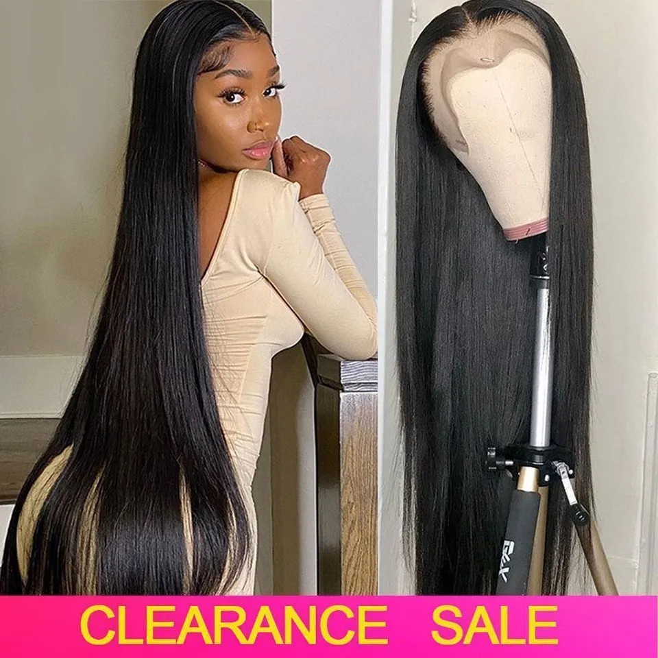 HD Transparent Lace Front Mid-Length Straight Hair 13*6 T-Part