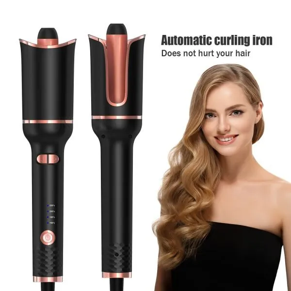 Automatic Hair Curling Iron Anti-Tangle & Adjustable 4 Temps Levels